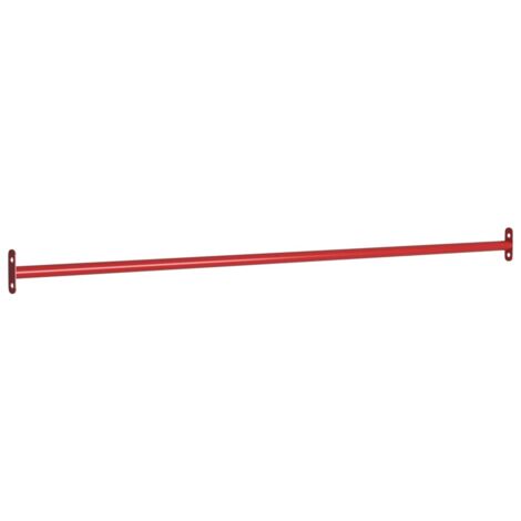 Vidaxl – Barre de retournement 125 cm – Acier enduit de poudre – Couleur rouge – Poids maximum utilisateur 50 kg – Installation sur cadre d'escalade - vidaXL839604