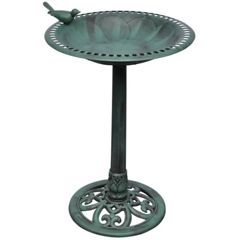 Vidaxl – Bain pour oiseaux décoratif en plastique résistant – Dimensions 54 x 50 x 76 cm – Avec tasse et colonne incluses – Pour attirer les oiseaux - vidaXL148755