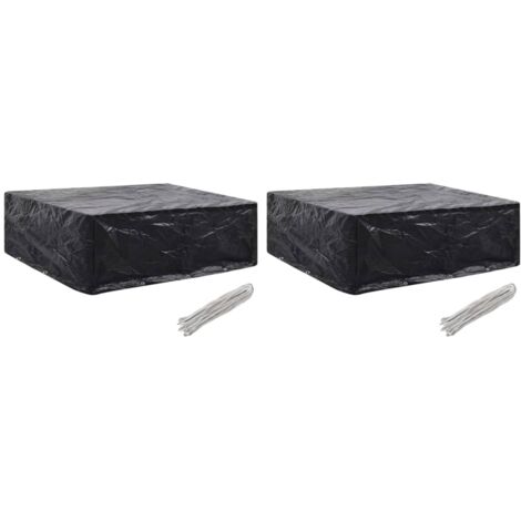vidaXL Garden Furniture Covers 2 pcs 8 Eyelets 250x210x90 cm(2x45123)