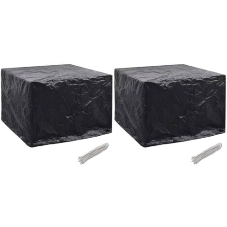 vidaXL Garden Furniture Covers 2 pcs 8 Eyelets 122x112x98 cm(2x45125)