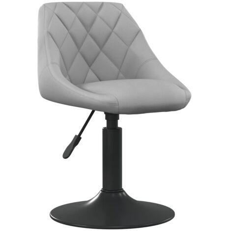 Chaise de salle à manger Gris clair Velours vidaXL (1/5)