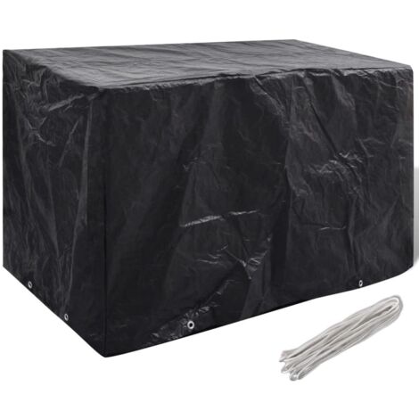 Vidaxl – Housse de mobilier de jardin 140 x 70 x 90 cm – Résistante aux UV et à l'eau – 8 œillets en aluminium pour fixation
