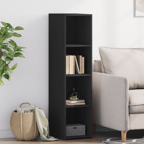 Buffet noir 30x41x124 cm bois d'ingénierie vidaXL (1/5)