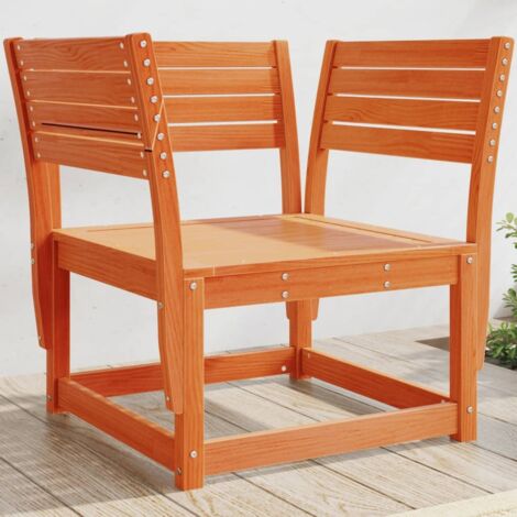 Chaise de jardin cire marron bois de pin massif vidaXL (1/5)