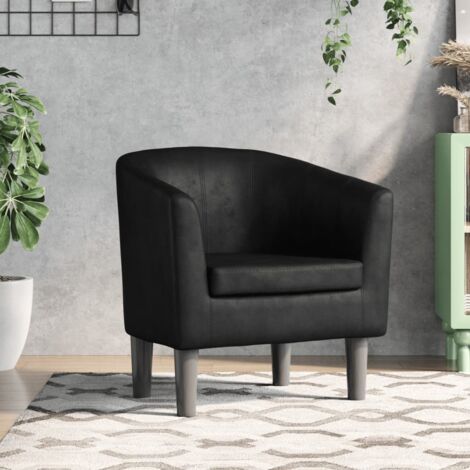 Fauteuil noir similicuir vidaXL