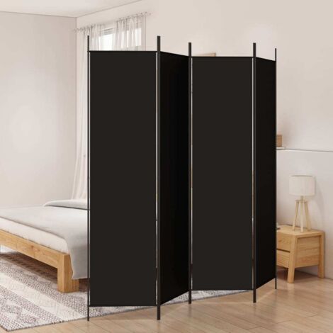 Vidaxl – Cloison de séparation pliable 4 panneaux 200x200 cm – Tissu polyester respirant – Pour espaces privés et lumineux