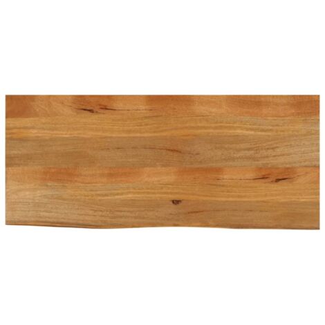 Dessus de table à bord vivant 140x60x2,5cm bois massif manguier vidaXL