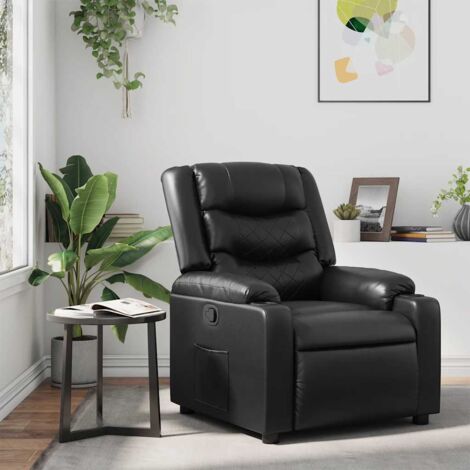 Fauteuil inclinable Noir Similicuir vidaXL (1/5)