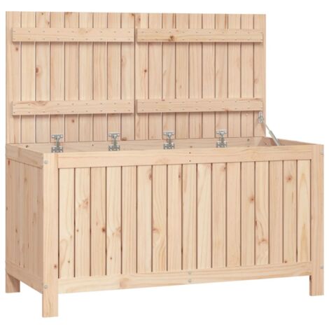 Boîte de rangement de jardin 121x55x64 cm Bois massif de pin vidaXL (1/5)