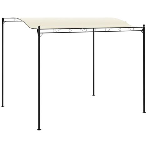 Vidaxl – Chapiteau pergola de jardin 3x2,5m – Tonnelle en acier avec auvent en polyester – Protection solaire pour événements extérieurs