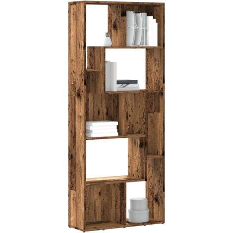 Bibliothèque vieux bois 67x24x161 cm bois d'ingénierie vidaXL