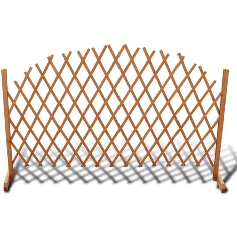 Vidaxl – Clôture en treillis bois massif 180x100 cm – Résistante aux intempéries – Conception extensible pour jardins – Installation simple - vidaXL11216