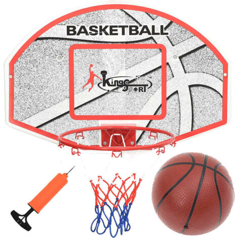 Vidaxl – Ensemble de panneaux de basket mural 5 pcs 66x44,5 cm – Panneau en polyéthylène haute densité – Anneau en acier – Pour intérieur et extérieur