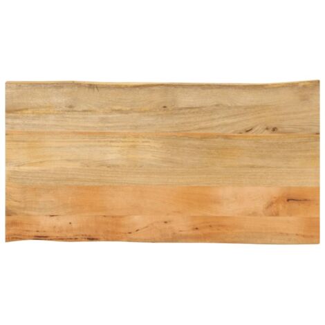 Vidaxl – Dessus de table en bois massif manguier 110x60x3,8 cm – Bords vivants – Finition naturelle – Unique et distinctif