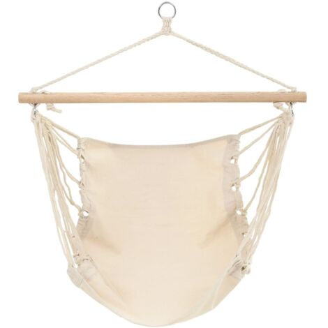 Hamac pliable Crème vidaXL