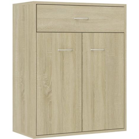 Buffet Chêne sonoma 60x30x75 cm Bois d'ingénierie vidaXL