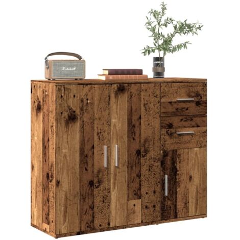 Buffet vieux bois 91x29,5x75 cm bois d'ingénierie vidaXL