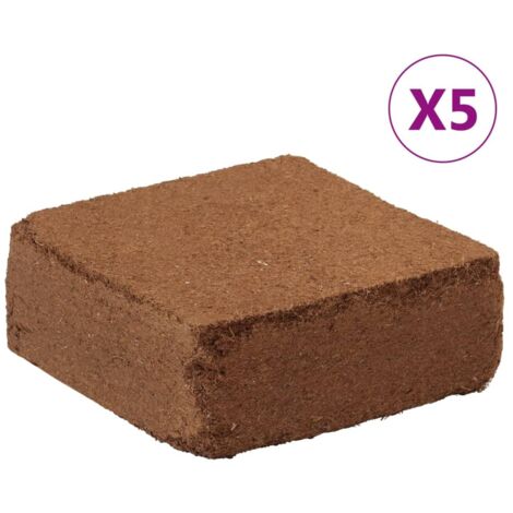 Blocs de noix de coco 5 pcs 5 kg chacun 25 kg au total vidaXL (1/5)