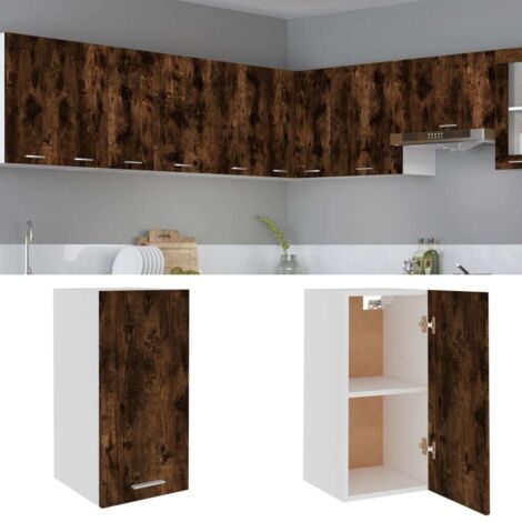 Armoire suspendue "Lyon" Chêne fumé 29,5x31x60 cm Bois d'ingénierie vidaXL