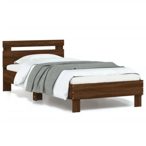 Cadre de lit sans matelas avec lumières LED 90x190 cm vidaXL (1/5)