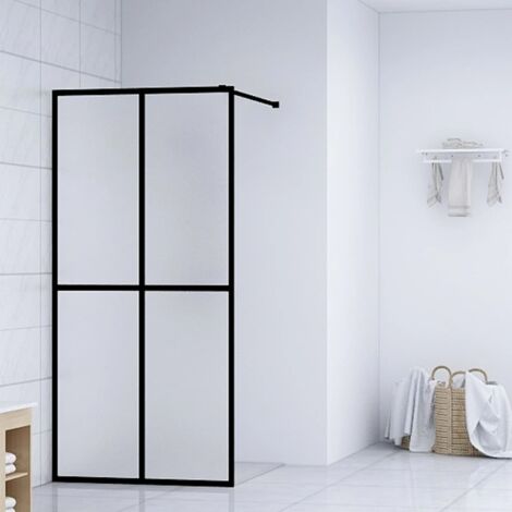 Écran de douche Verre trempé dépoli 118x190 cm vidaXL