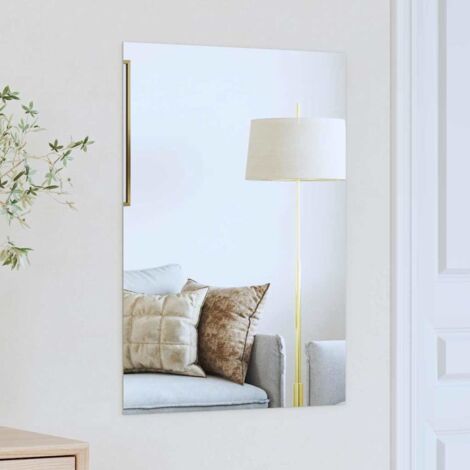 Miroir mural Rectangulaire 70 x 50 cm verre trempé vidaXL