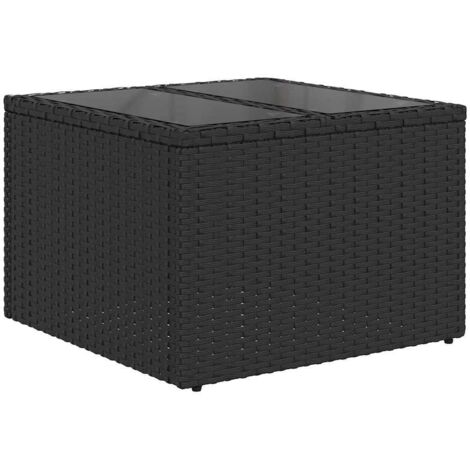 Ensemble de canapé de jardin avec coussin 8 pcs Noir et Crème vidaXL (1/5)