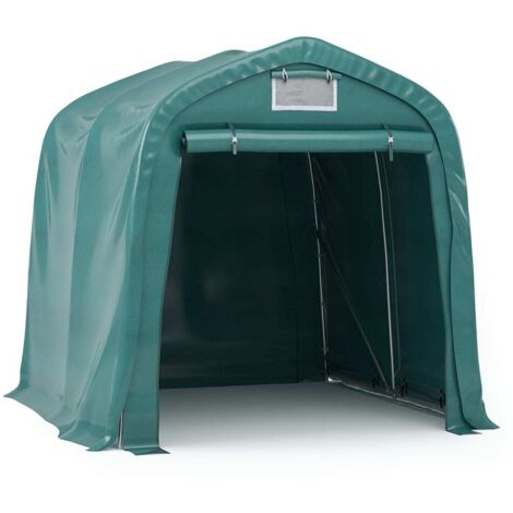 Vidaxl – Tente de garage en PVC 1,6x2,4 m – Résistante à l'eau – Structure en acier galvanisé – Protection contre intempéries (1/10)