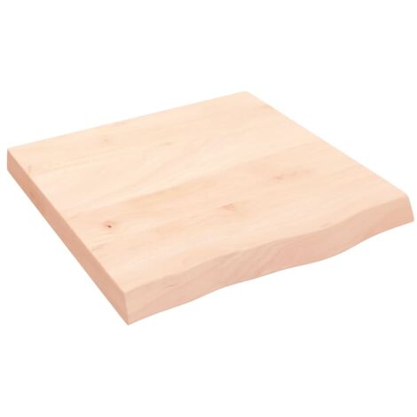 Dessus de table 60x60x(2-6) cm bois de chêne massif non traité vidaXL