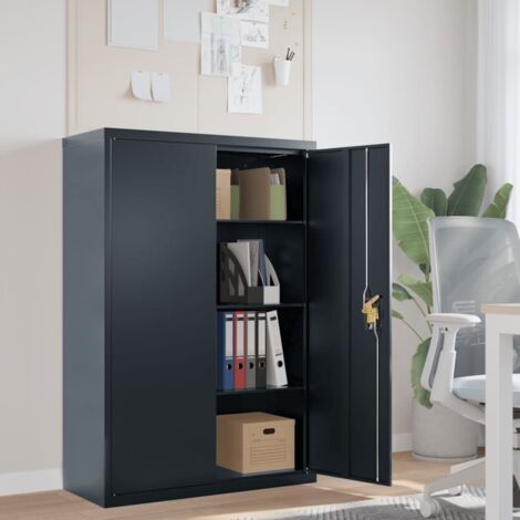 Classeur anthracite 90x40x140 cm acier vidaXL
