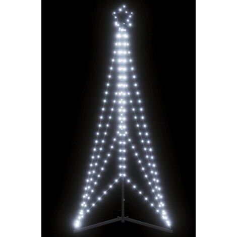 Sapin de Noël à LED 363 LED blanc froid 182 cm vidaXL (1/5)