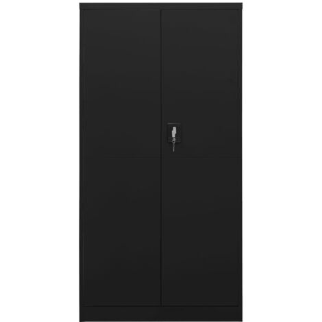 Armoire à casiers Noir 90x40x180 cm Acier vidaXL
