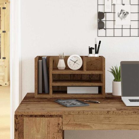 Organiseur de bureau Bois ancien 44,5 x 24 x 25 cm vidaXL