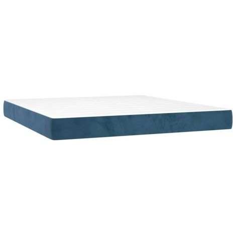 Matelas de lit à ressorts ensachés 160x220x20 cm velours vidaXL (1/5)