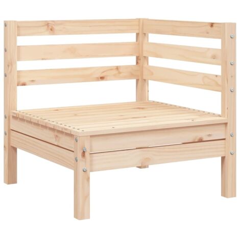 Canapé d'angle de jardin bois de pin massif vidaXL
