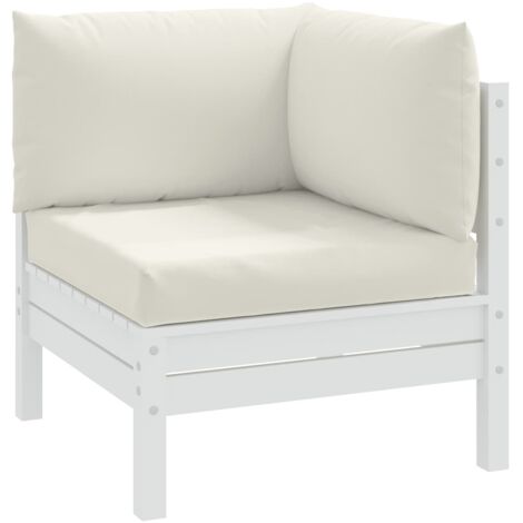 vidaXL Pallet Cushions 3 pcs Melange Cream Fabric