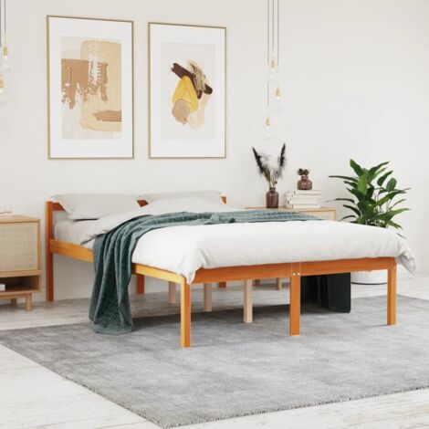 Lit pour personne âgée sans matelas 140x200 cm bois pin massif vidaXL (1/5)