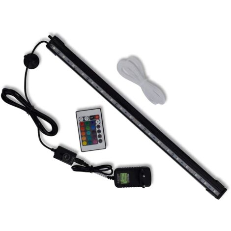 Lampe LED de bulles d'aquarium RVB 48 cm vidaXL