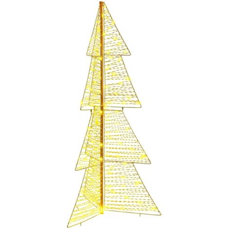 Sapin de Noël avec 160 LED Blanc chaud 150 cm PET vidaXL (1/5)