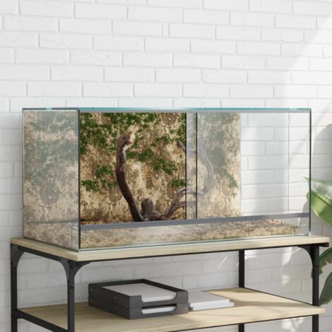 Habitats pour reptiles et amphibiens Blanc 80 x 40 x 40 cm vidaXL
