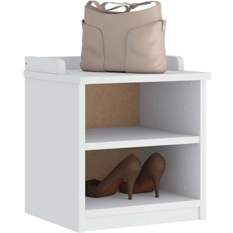 Banc de couloir SANDNES blanc 45x40x50 cm bois de pin massif vidaXL