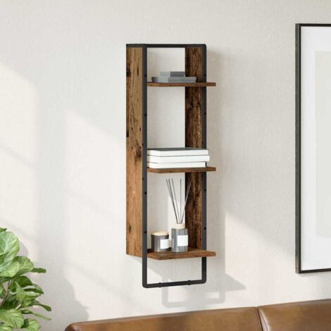 Étagère Murale Bois Ancien 30 x 25 x 100 cm Bois d'ingénierie vidaXL (1/5)