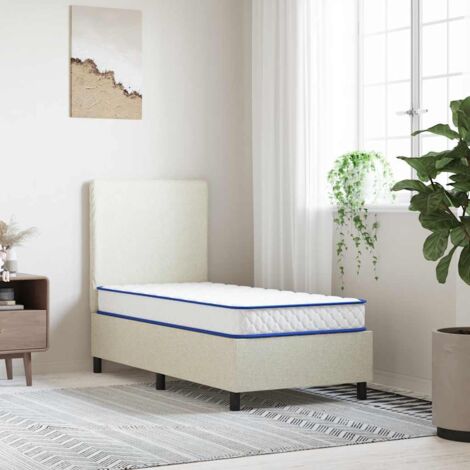 Matelas en mousse à mémoire de forme blanc 80x160x17 cm doux vidaXL (1/7)
