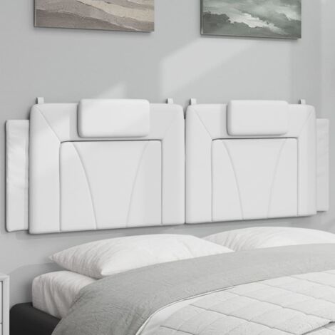 Coussin de tête de lit Viana blanc 160 cm similicuir vidaXL (1/5)