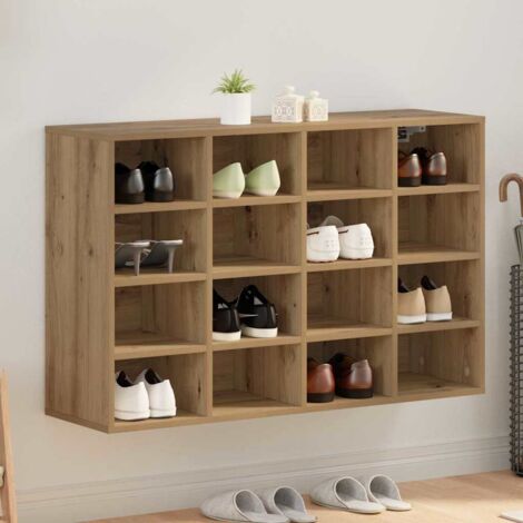 Cabinet à chaussures Chêne artisanal 103 x 30 x 67 cm vidaXL