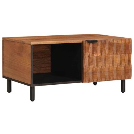 Table basse Marron 80 x 50 x 40 cm Bois de mangue massif vidaXL (1/5)