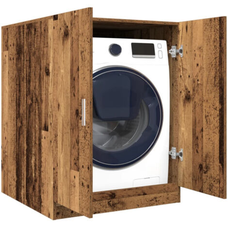 Vidaxl – Meuble machine à laver vieux bois 70,5x71,5x91,5 cm – 1 porte – Bois d'ingénierie – Optimise l'espace de rangement - vidaXL428428