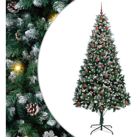 Sapin de Noël artificiel Vert 240 cm PVC, Acier et Plastique vidaXL (1/5)