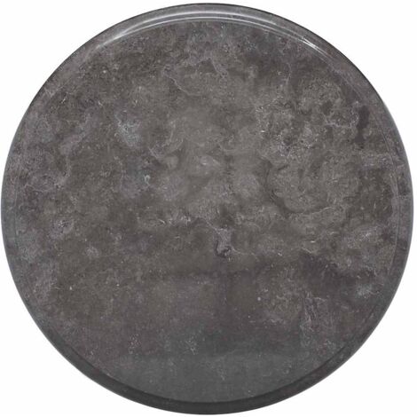 Dessus de table Noir Ø40x2,5 cm Marbre vidaXL