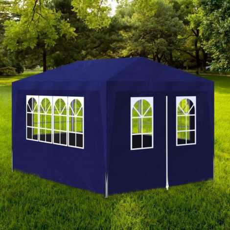 Tente de réception 3x4 m Bleu vidaXL